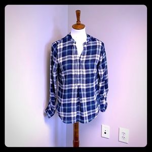 The Limited blue/green plaid shirt - Medium